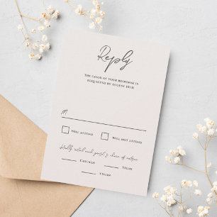 Cartons Réponse Bradford Mariage moderne