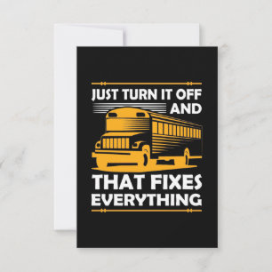 Cartons Réponse Bus Driver Ne Fait Que L'Éteindre