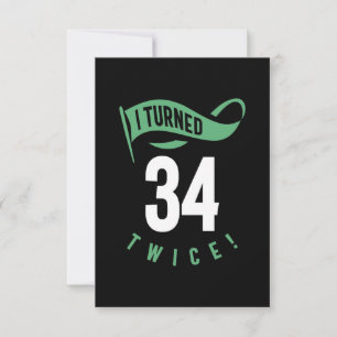 Cartons Réponse Cadeau de 34 ans