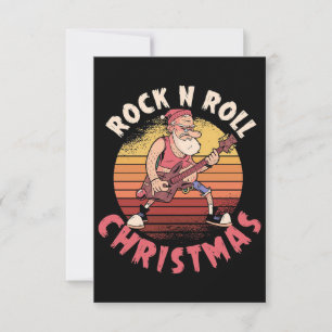 Cartons Réponse Cadeau de Noël   Rock N Roll Noël