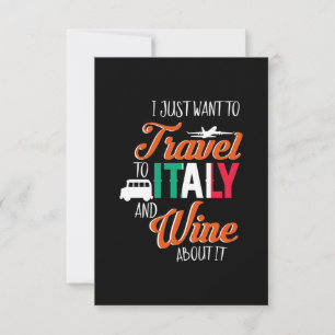 Cartons Réponse Cadeau de Noël   Voyage En Italie Et Le Vin À Prop