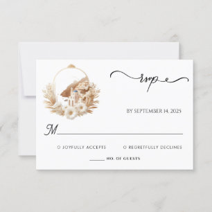 Cartons Réponse Café italien toscan Sorrento Mariage Décontracté