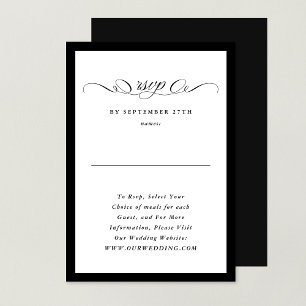 Cartons Réponse Calligraphie officielle Site Web de Mariage encadr