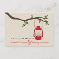 Camping à l'huile rouge / Mariage extérieur R.S.V.