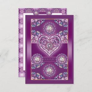 Cartons Réponse Cardinal Red Rosace