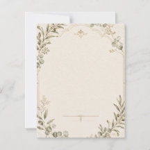 Carton d'invitation de mariage de luxe – style ivo