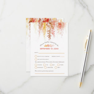Cartons Réponse Cascade cascade chute vigne brun orange mariage