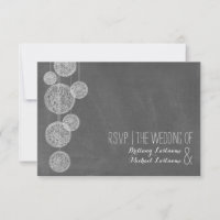 Chalkboard Inspiré Twine Globes Mariage R.S.V.P.
