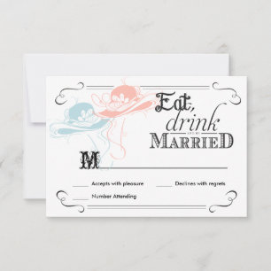 Cartons Réponse Chapeaux de mariage lesbien vintage tableau noir R