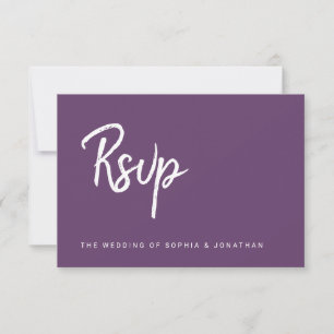 Cartons Réponse Châssis de script moderne Choix de repas Mariage