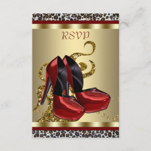 Cartons Réponse Chaussures à talons hauts rouges pour Sweet Sixtee