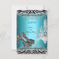 Chaussures de fête à imprimé zèbre léopard bleu sa
