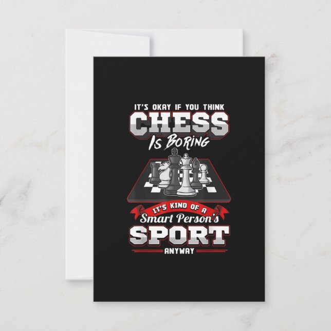 Cartons Réponse Chess Funny (Devant)