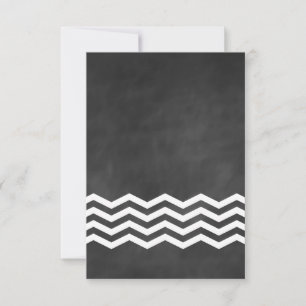 Cartons Réponse Chevron Chalkboard RSVP.