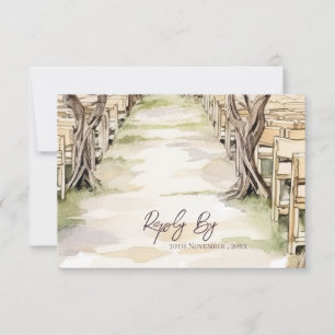 Cartons Réponse Chic Grapevine Inspiré vinerie Rustique Mariage