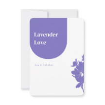 Chic Lavender Amour Moderne Mariage violet
