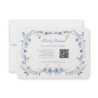Chinoiserie Dusty Blue | Code traditionnel et QR