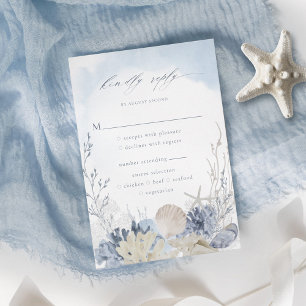 Cartons Réponse Choix de repas de mariage bohème aquarelle sur la