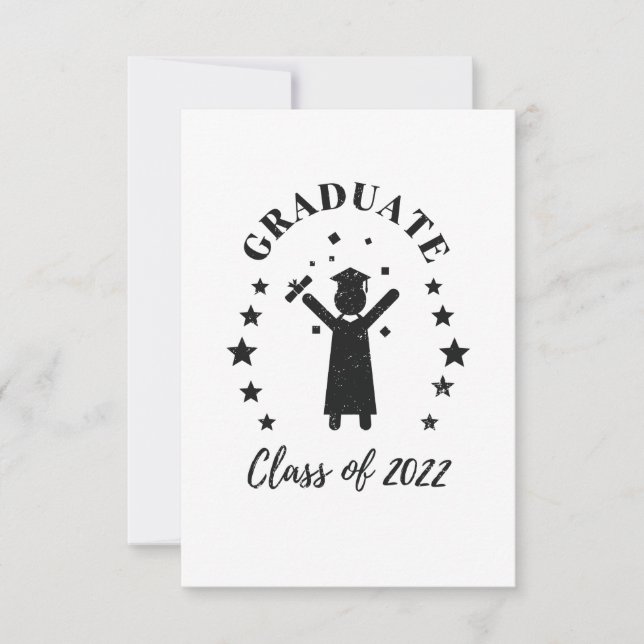 Cartons Réponse Classe De Diplôme De 2022 Étudiants Au PhD (Devant)