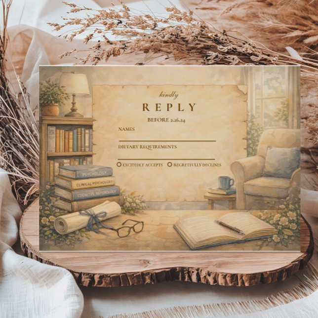 Cartons Réponse Classic Psychology Graduation (Créateur téléchargé)