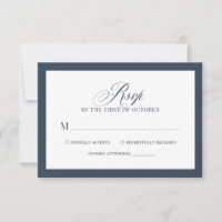 Classique Luxe | Élégant mariage bleu marine et bl