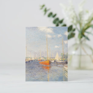Cartons Réponse Claude Monet. Bateaux rouges, Argenteuil