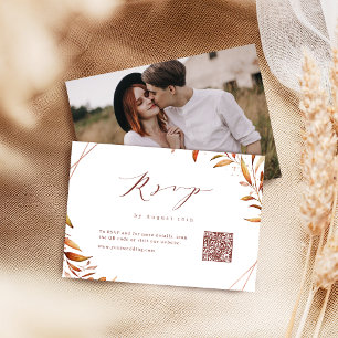 Cartons Réponse Code QR du Mariage russe géométrique moderne Autom
