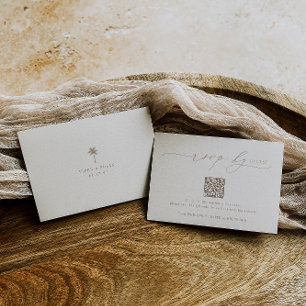 Cartons Réponse Code QR minimaliste Mariage OASIS