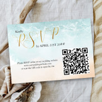 Code QR pour mariage de destination sur la plage