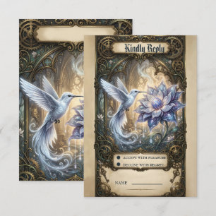 Cartons Réponse Colibri enchanté et fleur de lune