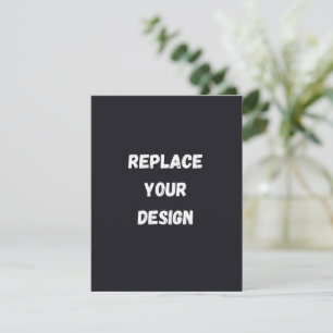 Cartons Réponse Conception simple noire personnalisée Ajouter une