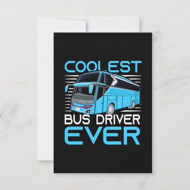 Cartons Réponse Conducteur de bus le plus froid jamais (Devant)