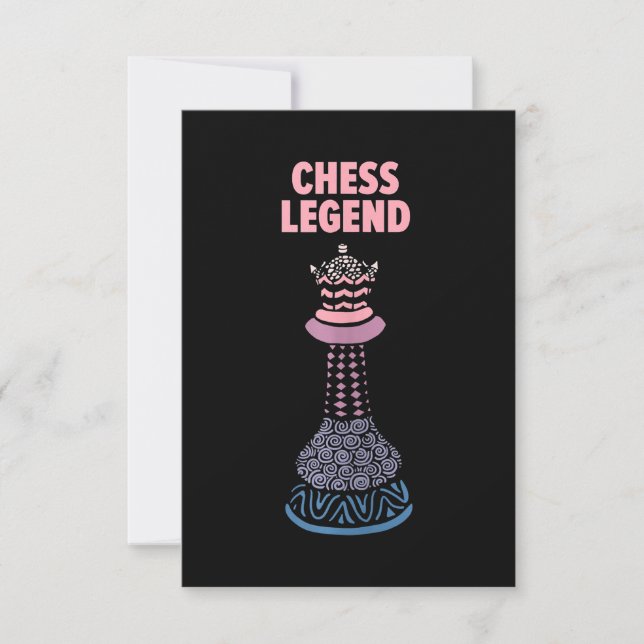 Cartons Réponse Cool de la légende des échecs avec matchs de contr (Devant)