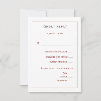 Cartons Réponse Coral Floral Wedding