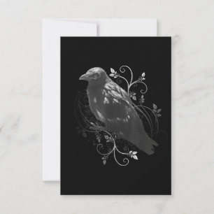 Cartons Réponse Corbeau noir avec des Feuilles en fibre Odin Vikin