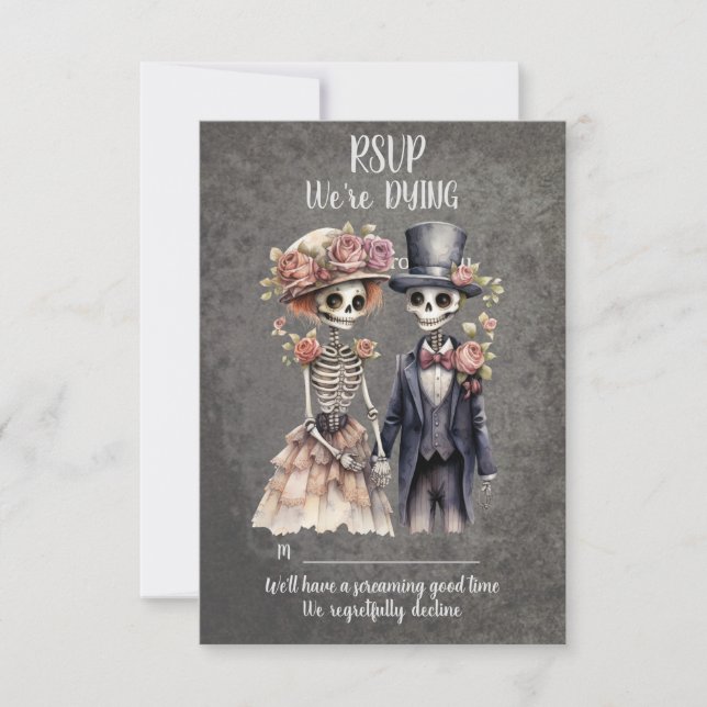 Cartons Réponse Couple Mariage (Devant)