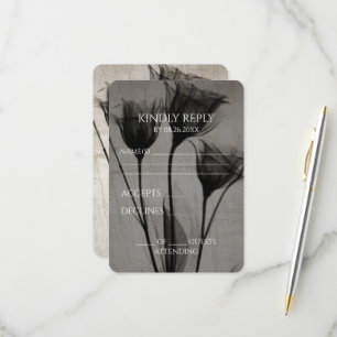 Cartons Réponse Créez vos propres Fleurs X-Ray Sepia Vintages