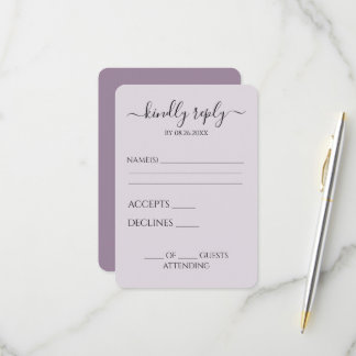 Cartons Réponse Créez votre propre calligraphie de mariage personn