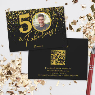 Cartons Réponse Créez votre propre code QR de photo d'anniversaire