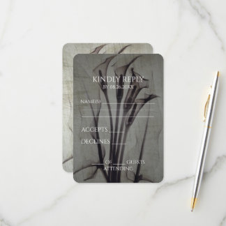 Cartons Réponse Créez votre propre mariage vintage X-Ray Calla Lil