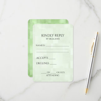 Cartons Réponse Créez votre propre texture Carré verte Lumière