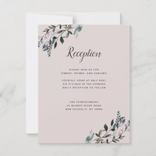 Cartons Réponse Crest jardin   Mauve Purple Mariage Info Réception