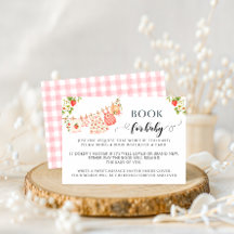 Cute Strawberry Berry Sweet Book For Baby Shower 