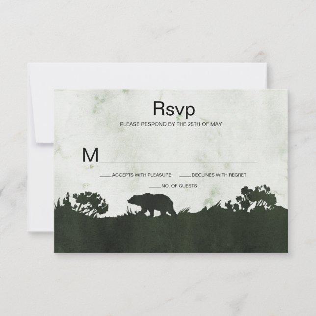 Cartons Réponse Dans la nature sauvage émeraude rouille paysage RS (Devant)