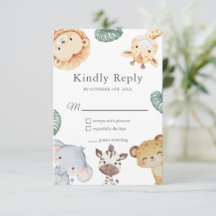 Décor de Baby Shower Animal de Safari Wild One