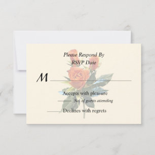 Cartons Réponse Délicat Rosebuds Orange