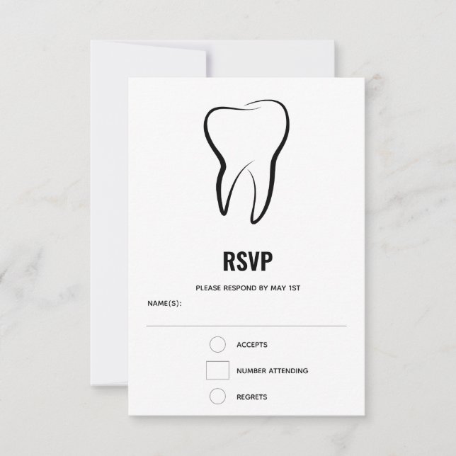 Cartons Réponse Dentaire dentaire Médicale Graphisme Dentistrie (Devant)