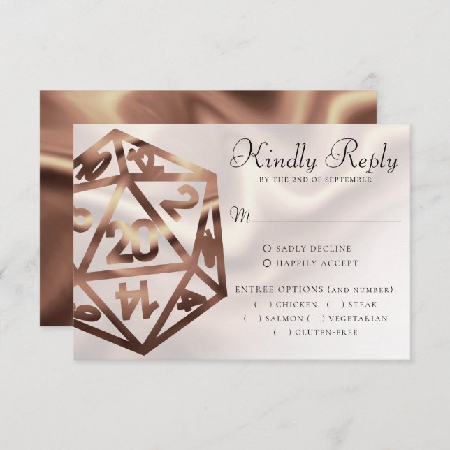 Cartons Réponse Dés de vidage RPG | Table de luxe en chèvre Gamer  (Devant / Derrière)