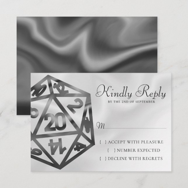 Cartons Réponse Dés RPG | Imaginaire Old School Tabletop Retro Gam (Devant / Derrière)