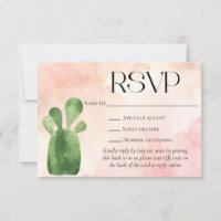 Desert Green Cactus Site Mariage QR Code